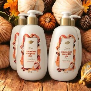 Dove Holiday Treats Lot of 4 Hand Soap Cinnamon Pumpkin Pie